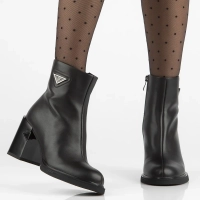 Leather ankle boots Filippo DBT6555/24 BK black