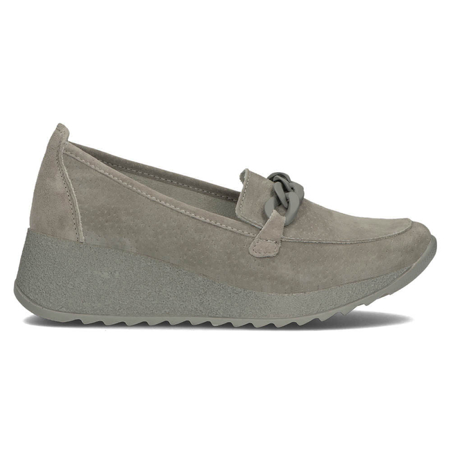 Leather shoes Filippo DP3632/22 GR grey