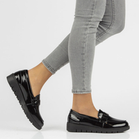 Leather shoes Filippo DP3204/21 BK black