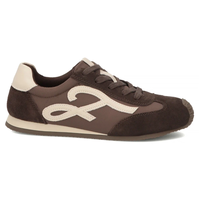 Skórzane sneakersy Filippo DP7967/26 D BR brązowe