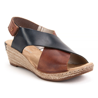 Sandały Rieker 62486-24 Brown Comb.