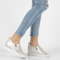 Leather shoes Filippo DP1356/21 SI silver