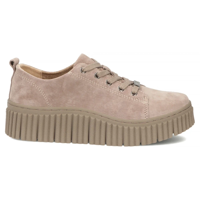 Skórzane sneakersy Filippo DP8337/26 BE beżowe