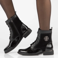 Leather ankle boots Filippo DBT4917/23 BK CR black