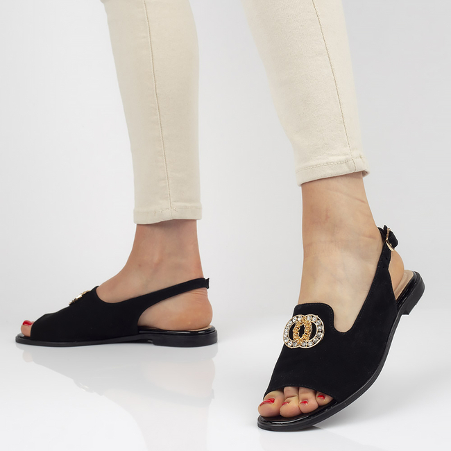 Leather sandals Filippo 116 black