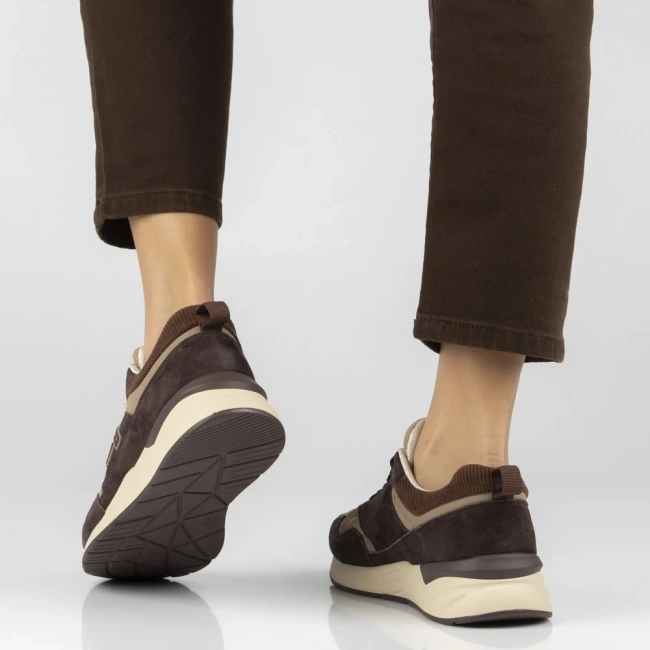 Skórzane sneakersy Filippo DP7881/26 BR brązowe