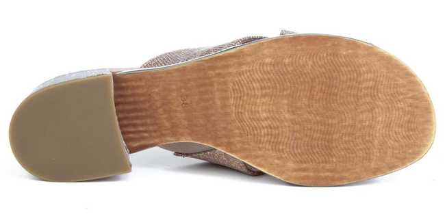 Klapki Marco Tozzi 2-27222-32 592 Rose Metallic