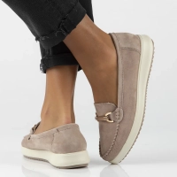 Skórzane mokasyny Filippo DP6135/25 TP taupe