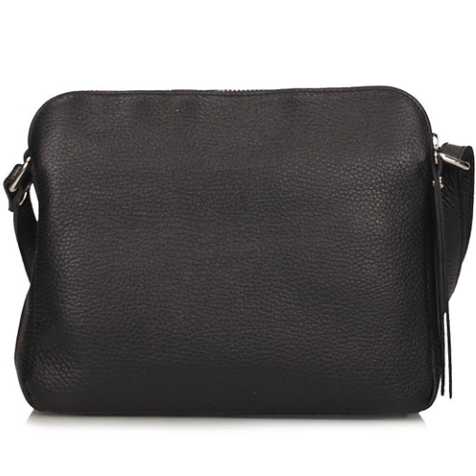 Handbag Toscanio Leather Messenger Bag A242 black