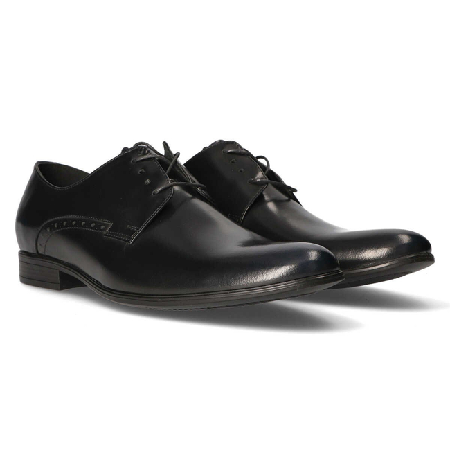 Półbuty Simonetti P-6448 bardzo ciemny granatowy