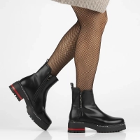 Botki na platformie Filippo DBT6626/24 BK czarne