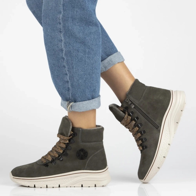 Leather ankle boots Filippo DBT7290/25 GR grey