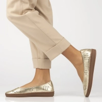 Leather ballerinas Filippo DP6831/25 GO gold