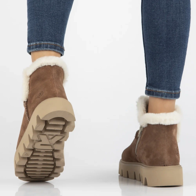 Leather snow boots Rieker W2071-20 brown