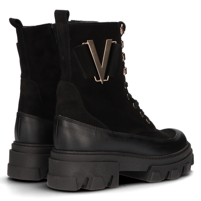 Skórzane trzewiki Filippo W-488 czarne