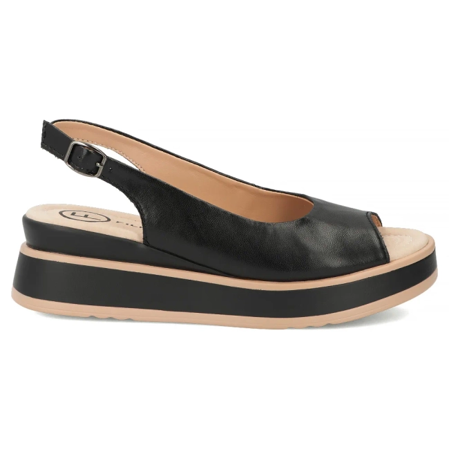 Leather sandals Filippo DS6153/26 BK black