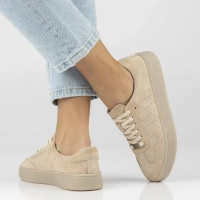 Leather sneakers Filippo DP7524/26 BE beige