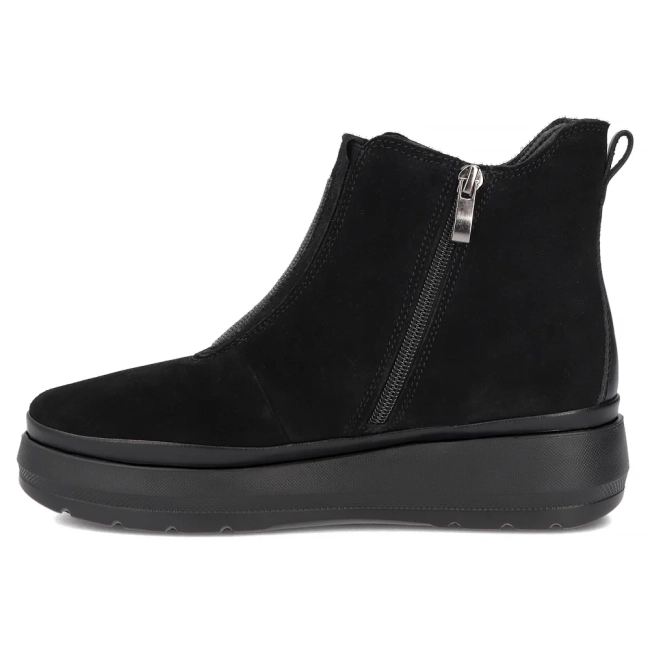 Leather platform ankle boots Filippo DBT8264/26 BK black