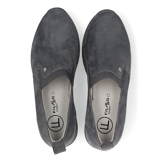 Leather Sneakers Filippo DP1500/21 GR gray