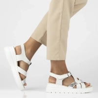 Leather sandals Filippo DS6709/25 WH white