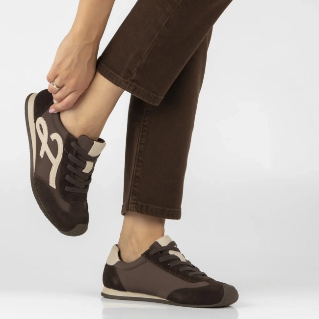 Skórzane sneakersy Filippo DP7967/26 D BR brązowe