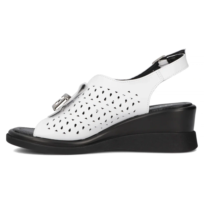 Leather sandals Filippo DS6154/24 WH white