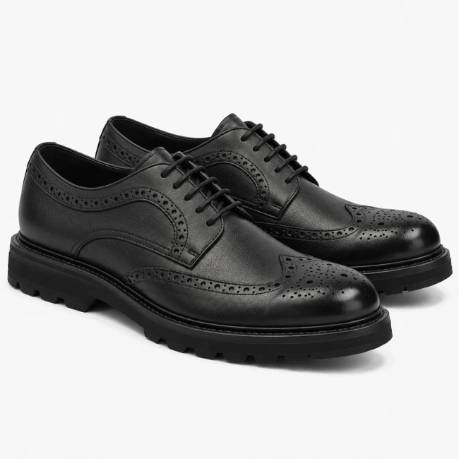 Leather shoes Filippo MP8008/26 BK black