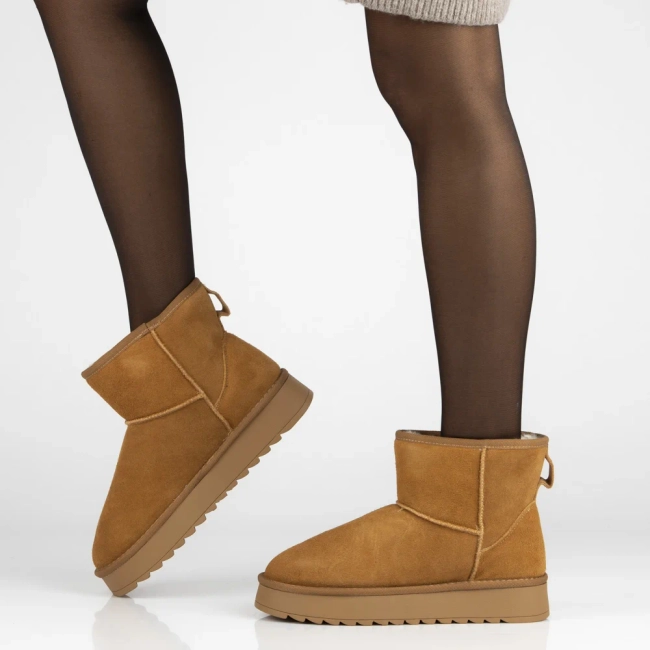 Leather snow boots Filippo DBT7329/25 CA brown