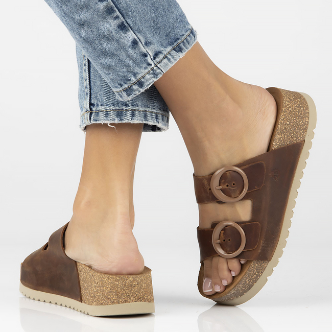 Slippers Yokono VELEZ-003 brown