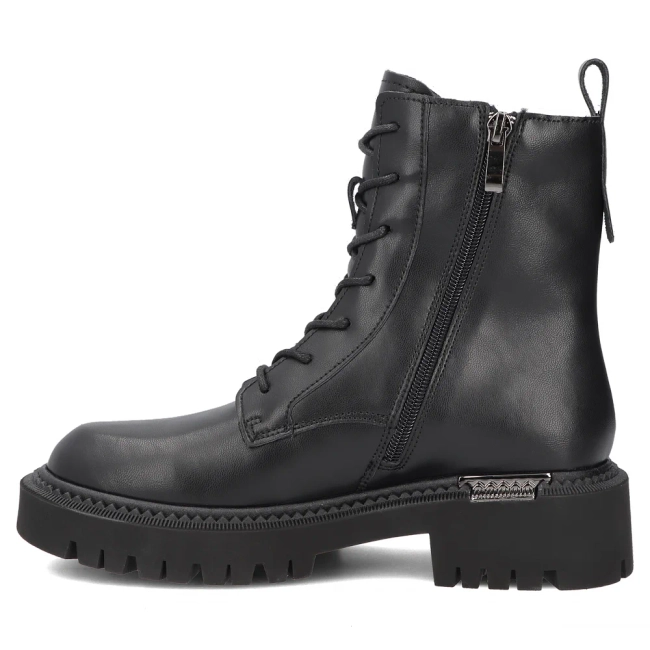 Skórzane botki Filippo DBT8063/26 BK czarne