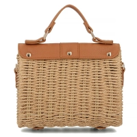 Brown briefcase bag strawbelle