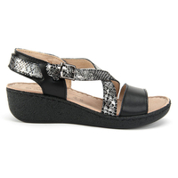 Sandals FILIPPO DS098/17 BK/SL black/silver