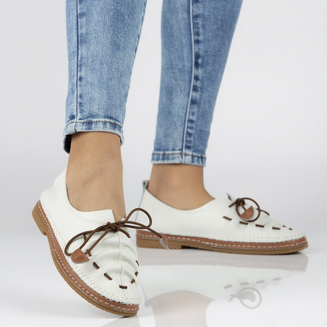 Leather shoes Filippo DP2058/21 WH white