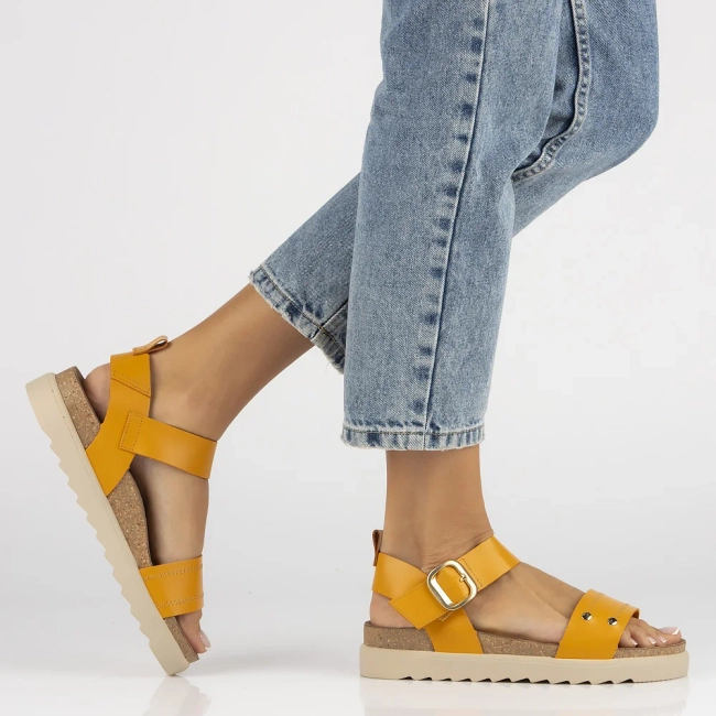 Skórzane sandały Yokono tunez TUNEZ-128 NAP MANGO