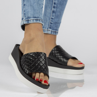 Leather flip-flops Filippo 40245 black