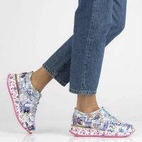 Skórzane sneakersy Laura Vita delphine 07 mauve niebieskie