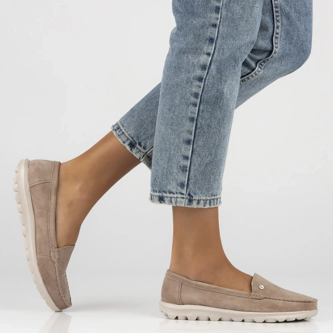 Leather loafers Filippo DP6751/25 BE beige