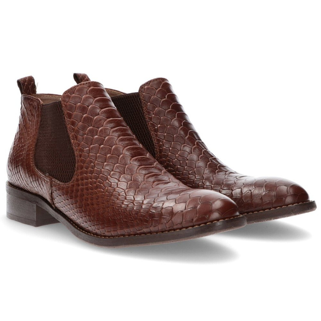 Ankle boots Filippo 811 Dark Brown Croko