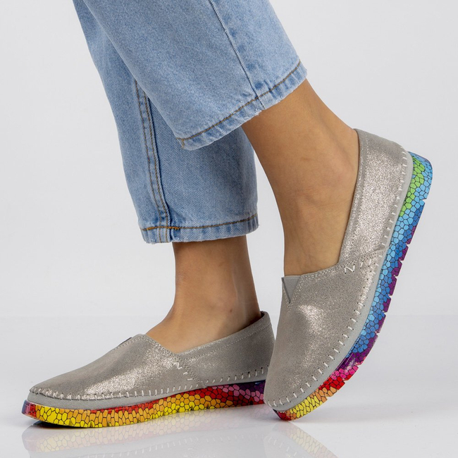 Leather shoes Filippo DP1213/21 SI silver