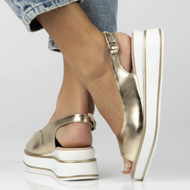 Leather sandals Filippo DS6153/25 GO gold