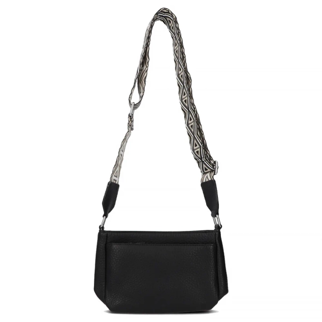 Black shoulderbag night petal