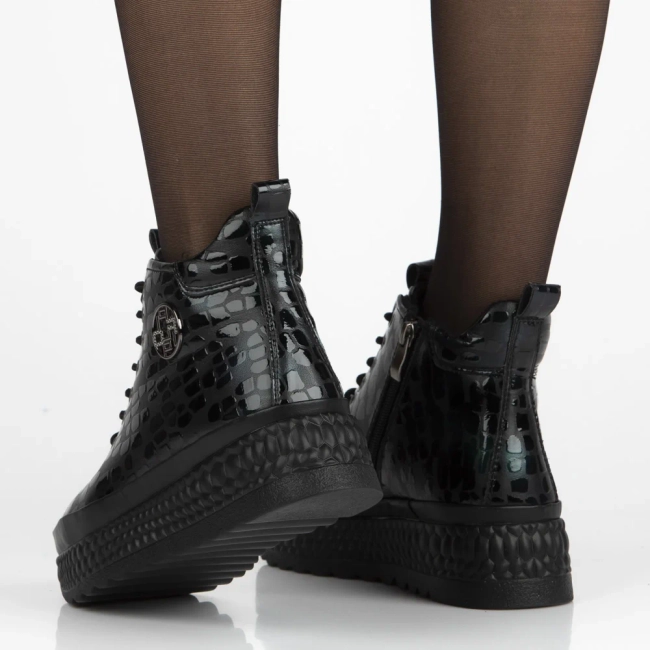 Leather ankle boots Filippo DBT7278/25 GE dark green