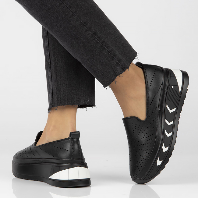 Leather shoes Filippo DP4302/22 BK black