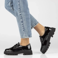 Leather shoes Filippo DP4729/23 BK L black