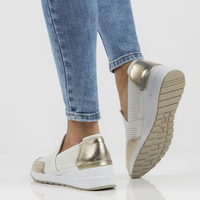 Skórzane półbuty Filippo DP3537/22 WH białe