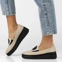 Leather shoes Filippo DP6801/25 BE beige