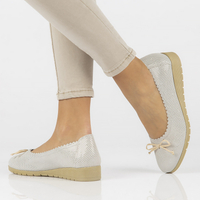 Skórzane półbuty Filippo DP1254/20 GR szare