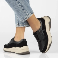 Skórzane sneakersy Filippo DP6435/24 BK czarne