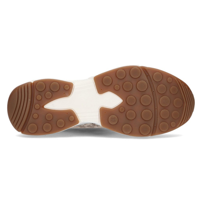 Skórzane sneakersy Filippo 087 białe złote