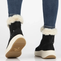 Snow boots Rieker leather W1772-00 Black